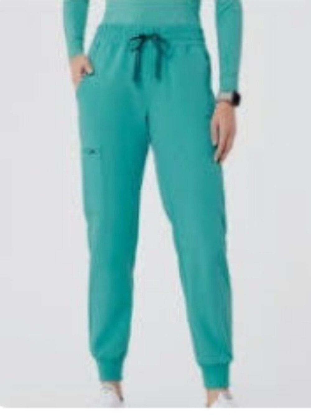 EUC FIGS Zamora Jogger Scrub Pants Surgical Green PO#1917 Size XXS/P